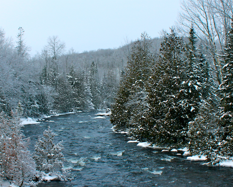 Winter River canvas 16x20